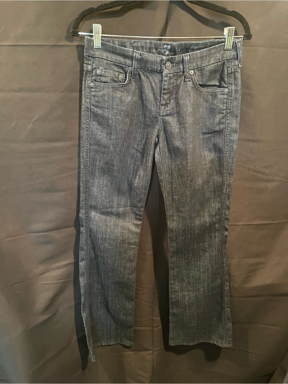 7 For All Mankind Women's Straight-Leg Jeans in Dark Wash